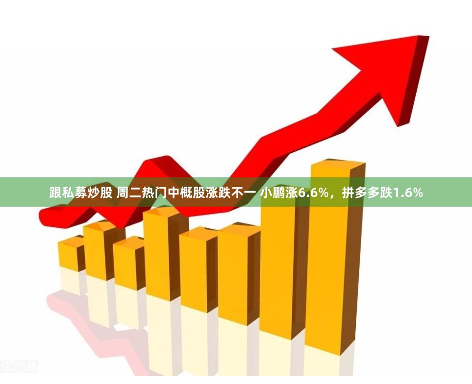 跟私募炒股 周二热门中概股涨跌不一 小鹏涨6.6%，拼多多跌1.6%